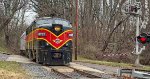CVSR 6773 trails out of town and is going home for the day.